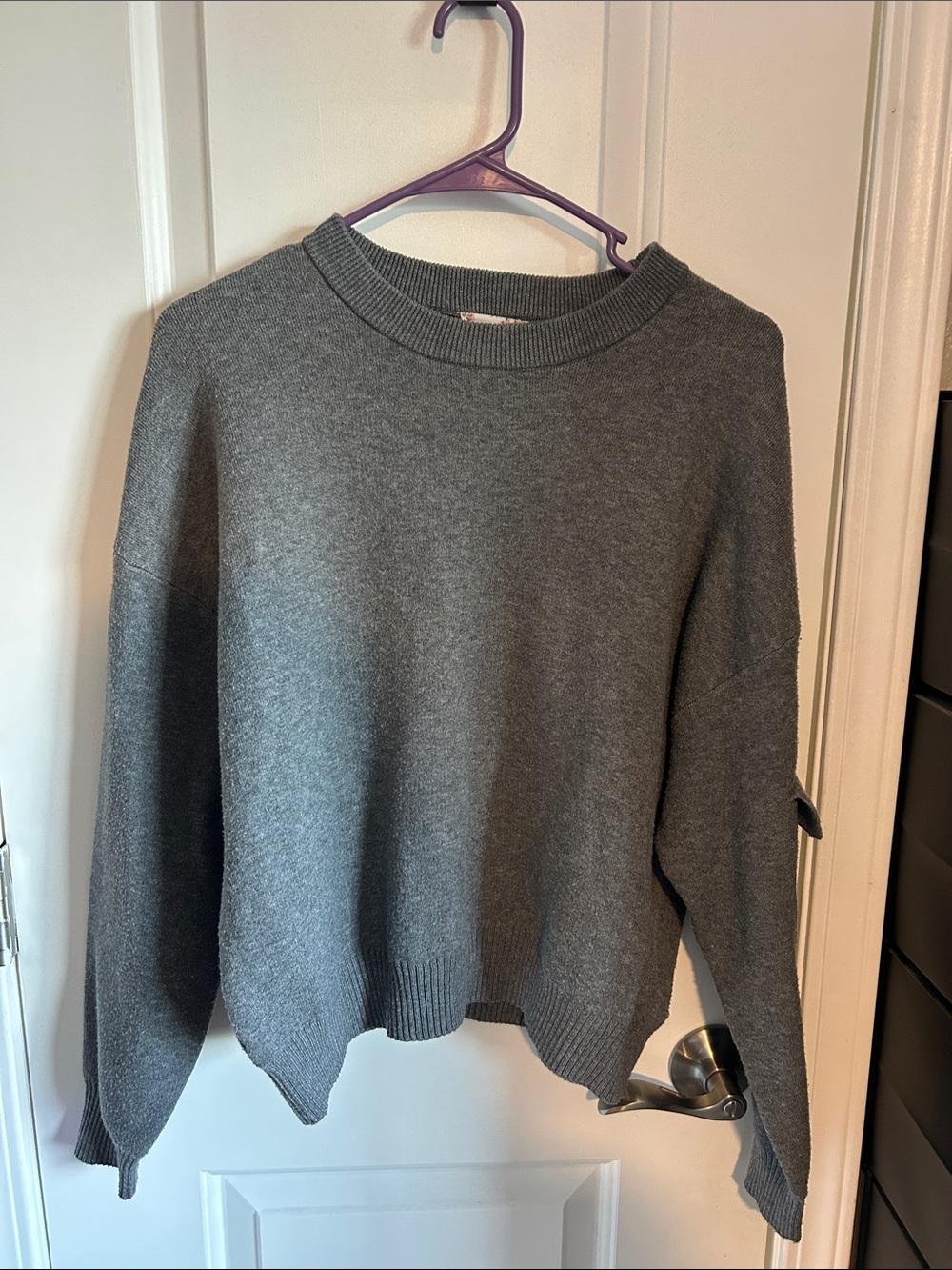 Pink Republic Gray Crewneck Sweater